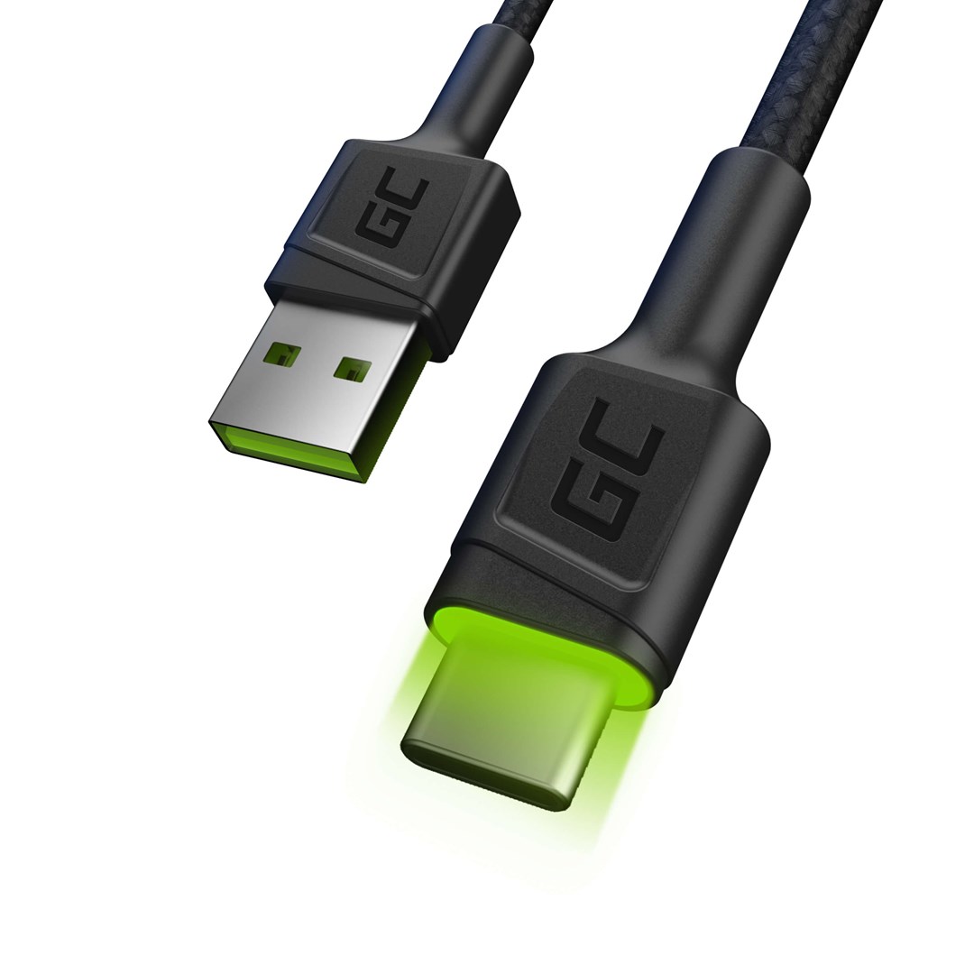 Green Cell KABGC06 USB cable 1.2 m USB A USB C Black Green Cell KABGC06 USB cable 1.2 m USB A USB C Black