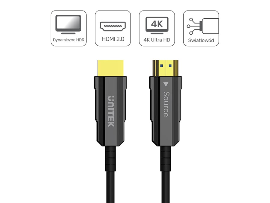 UNITEK HDMI CABLE 2.0 4K 60HZ AOC-20M UNITEK HDMI CABLE 2.0 4K 60HZ AOC-20M