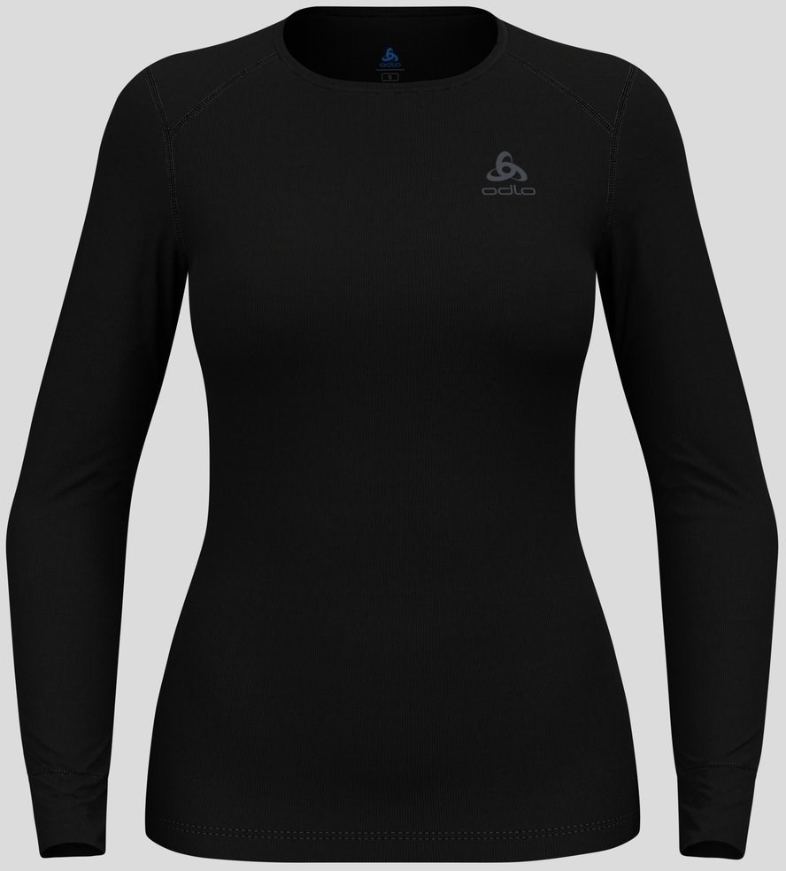 Odlo BL TOP crew neck l/s ACTIVE WARM ECO women's T-shirt, size S, black Odlo BL TOP crew neck l/s ACTIVE WARM ECO women's T-shirt, size S, black