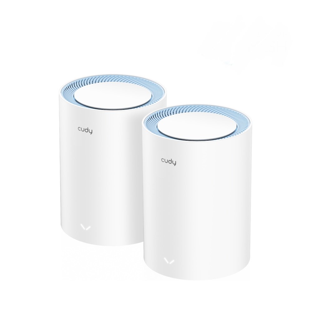Cudy M1200 2-PACK mesh wi-fi system Dual-band (2.4 GHz / 5 GHz) Wi-Fi 5 (802.11ac) White 1 Internal Cudy M1200 2-PACK mesh wi-fi system Dual-band (2.4 GHz / 5 GHz) Wi-Fi 5 (802.11ac) White 1 Internal