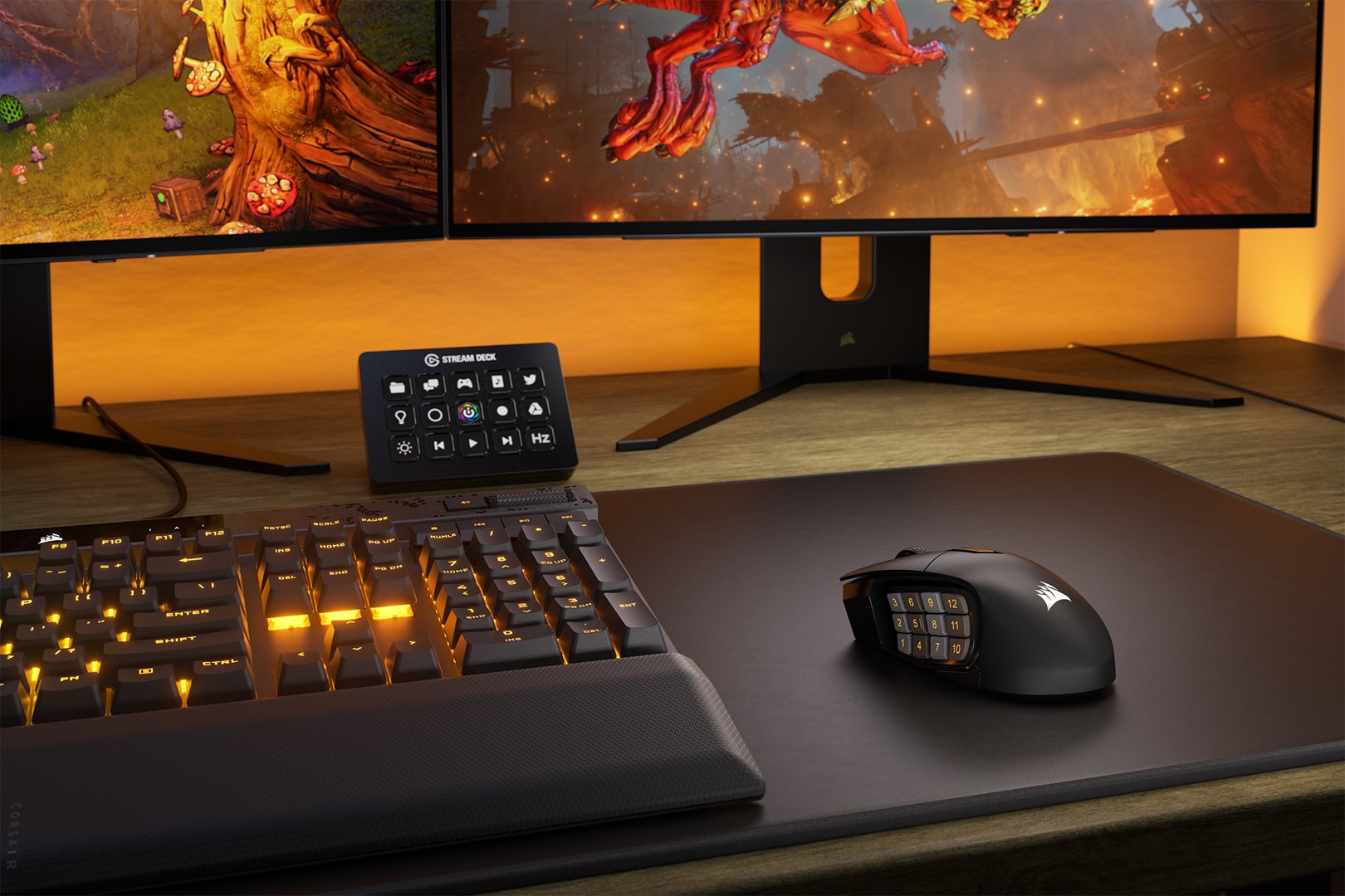Corsair SCIMITAR ELITE WIRELESS mouse Gaming Right-hand RF Wireless + Bluetooth + USB Type-C Optical 26000 DPI Corsair SCIMITAR ELITE WIRELESS mouse Gaming Right-hand RF Wireless + Bluetooth + USB Type-C Optical 26000 DPI