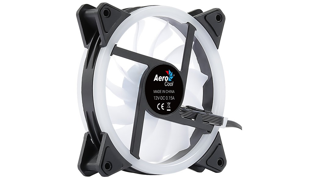 Aerocool Duo 12 ARGB 6-pin Computer case Fan 12 cm Black Aerocool Duo 12 ARGB 6-pin Computer case Fan 12 cm Black