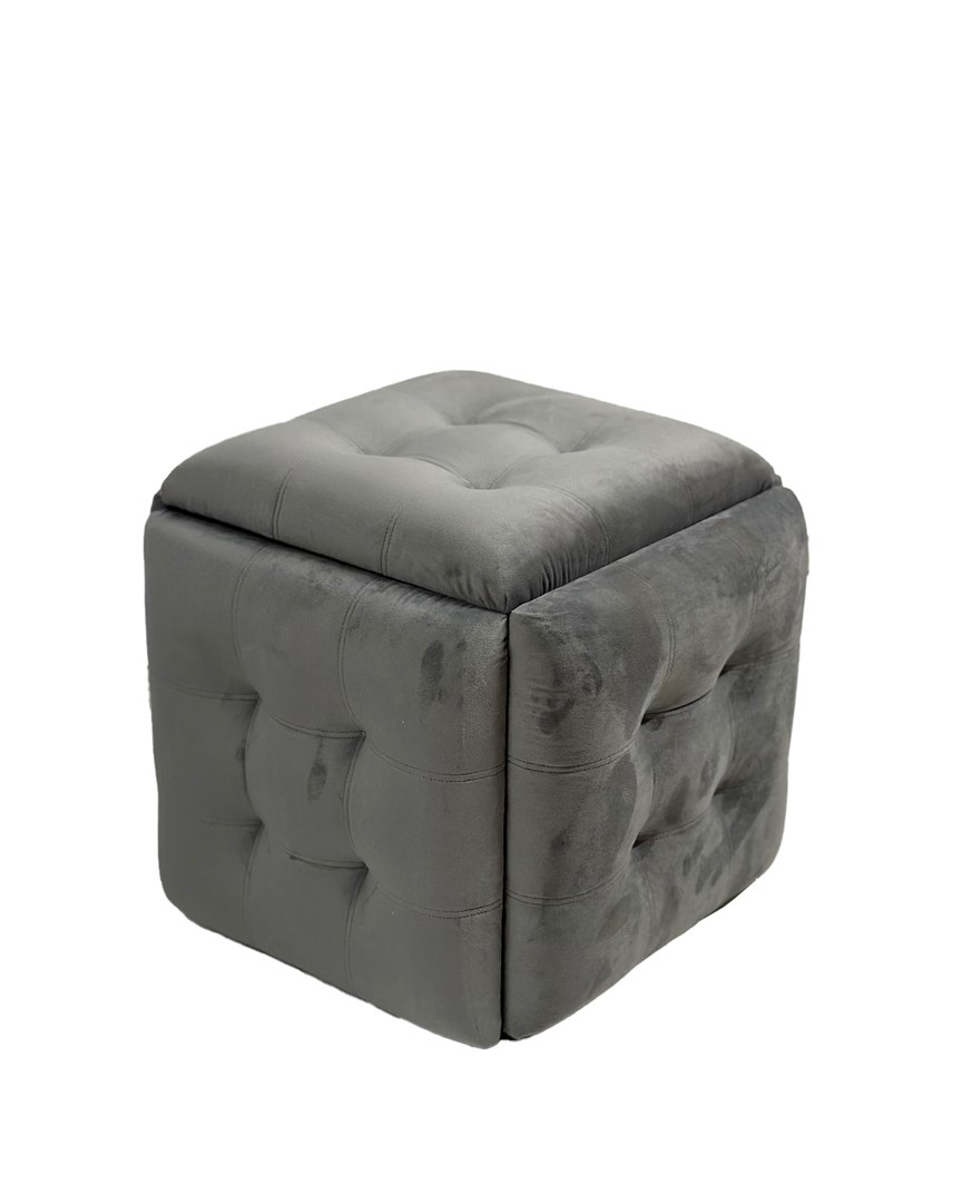 Puff-transformer 5in1 - 5 stools in 1 pouffe grey velvet Puff-transformer 5in1 - 5 stools in 1 pouffe grey velvet