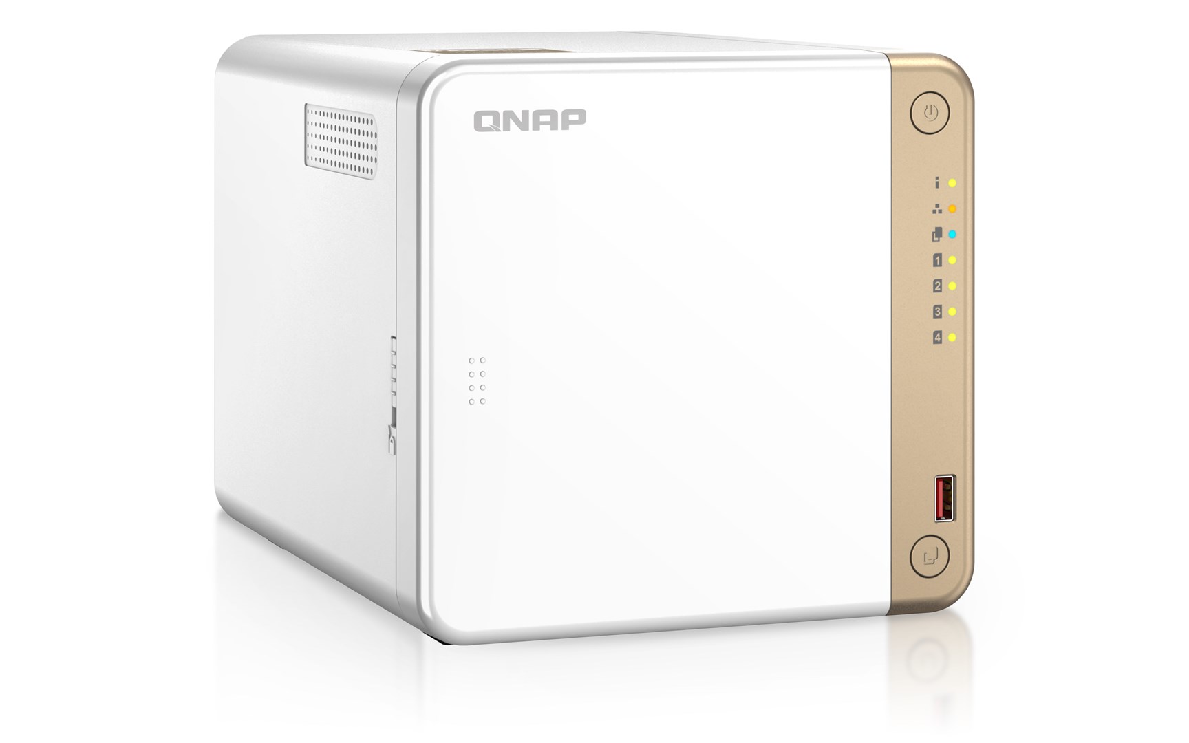 QNAP TS-462-4G NAS/storage server Tower Intel® Celeron® N4505 4 GB DDR4 0 TB QNAP QTS White QNAP TS-462-4G NAS/storage server Tower Intel® Celeron® N4505 4 GB DDR4 0 TB QNAP QTS White
