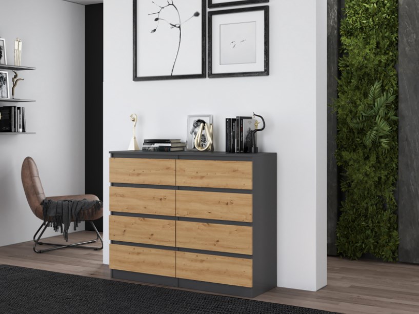 Topeshop M8 120 ANT/ART KPL chest of drawers Topeshop M8 120 ANT/ART KPL chest of drawers