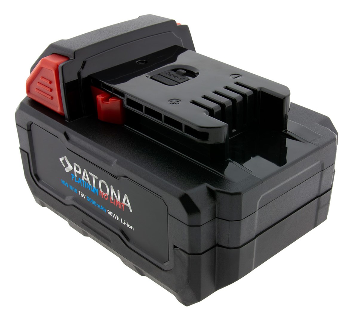 PATONA Platinum 18V Battery for Milwaukee M18 with USB-C port PD45W Black PATONA Platinum 18V Battery for Milwaukee M18 with USB-C port PD45W Black