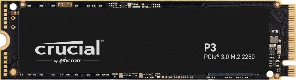 Crucial P3 M.2 1 TB PCI Express 3.0 3D NAND NVMe Crucial P3 M.2 1 TB PCI Express 3.0 3D NAND NVMe