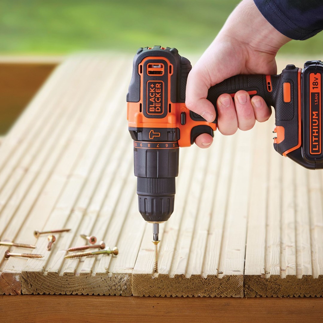 Black & Decker BDCHD18KB-QW drill Keyless Black, Orange Black & Decker BDCHD18KB-QW drill Keyless Black, Orange