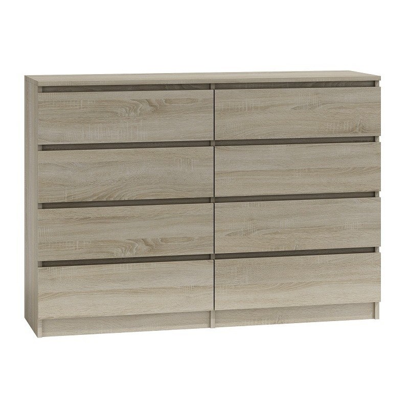 Topeshop M8 140 SONOMA chest of drawers Topeshop M8 140 SONOMA chest of drawers
