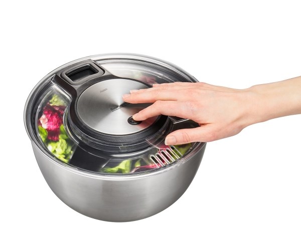 GEFU Speedwing salad spinner Stainless steel Button GEFU Speedwing salad spinner Stainless steel Button