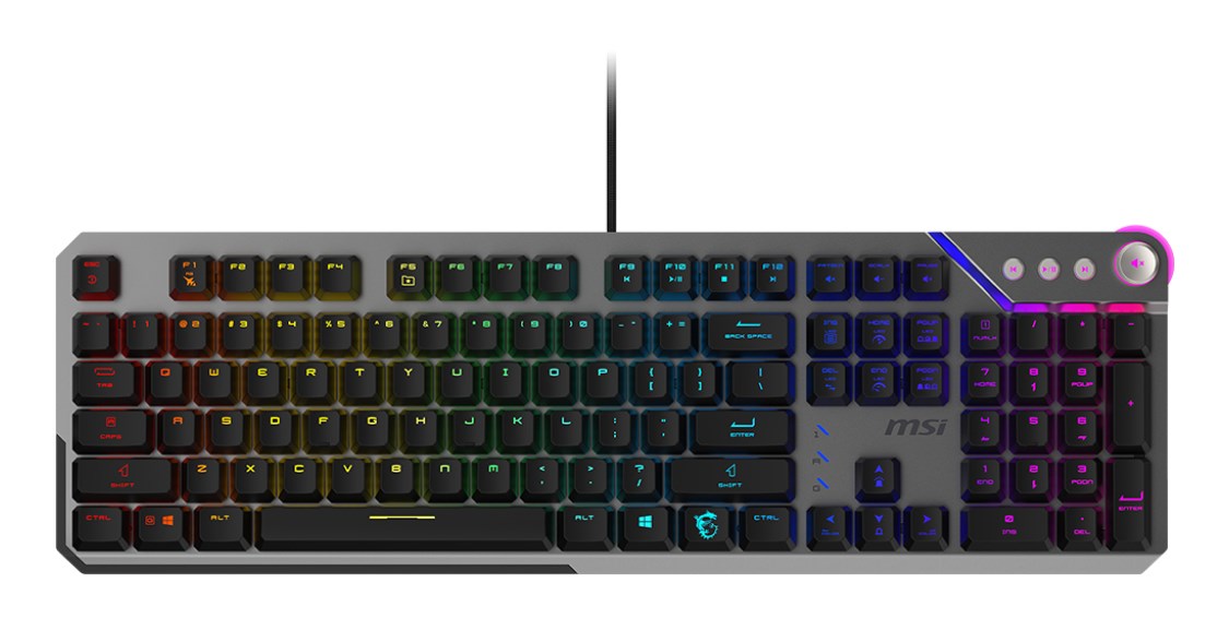 MSI STRIKE 600 SILEN keyboard Gaming USB QWERTY US English Black MSI STRIKE 600 SILEN keyboard Gaming USB QWERTY US English Black