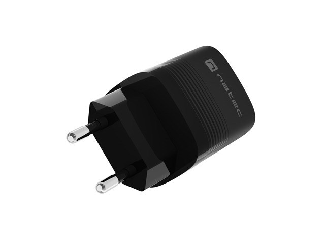 NATEC RIBERA GAN CHARGER 1X USB-A + 1X USB-C 30W BLACK NATEC RIBERA GAN CHARGER 1X USB-A + 1X USB-C 30W BLACK