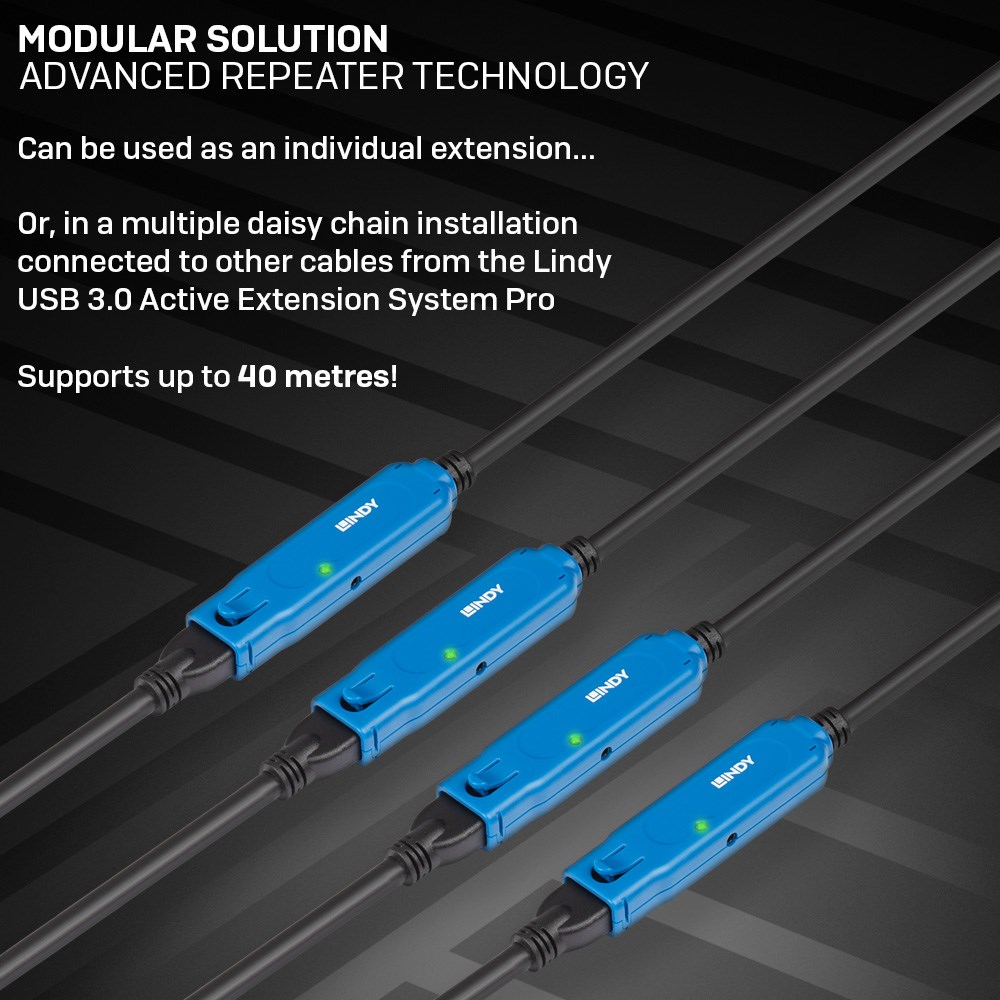 Lindy 10m USB 3.0 Active Extension Pro Lindy 10m USB 3.0 Active Extension Pro