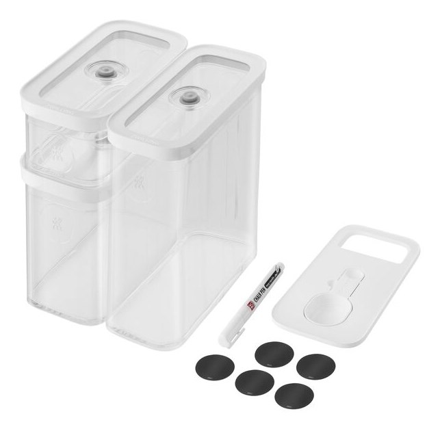 ZWILLING 1026082 Rectangular Container 5.4 L Transparent, White 5 pc(s) ZWILLING 1026082 Rectangular Container 5.4 L Transparent, White 5 pc(s)