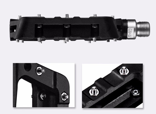 Rockbros 2017-12CBK Nylon cycle pedal set - Black Rockbros 2017-12CBK Nylon cycle pedal set - Black