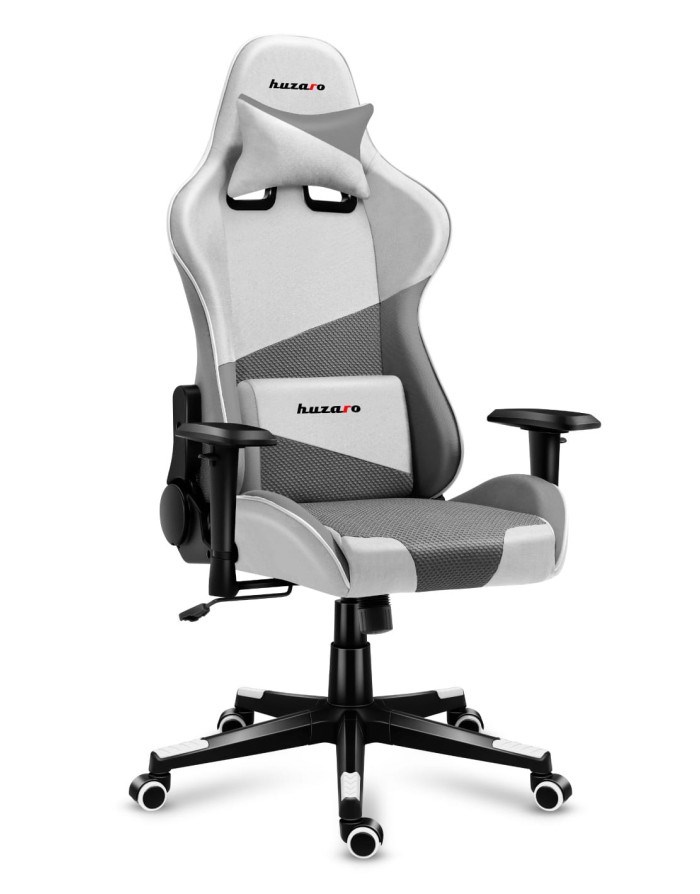 Huzaro Force 6.2 PC gaming chair Bucket (cradle) seat Grey, White Huzaro Force 6.2 PC gaming chair Bucket (cradle) seat Grey, White
