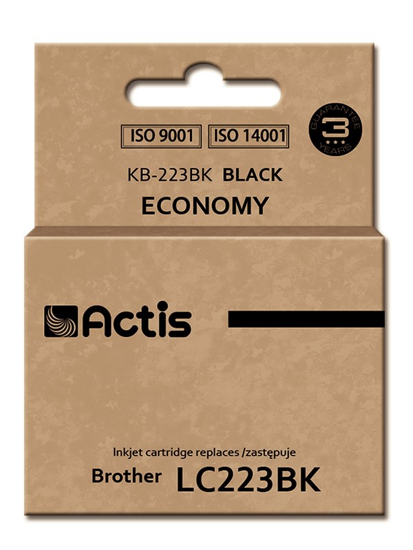 Actis KB-223BK ink (replacement for Brother LC223BK; Standard; 16 ml; black) Actis KB-223BK ink (replacement for Brother LC223BK; Standard; 16 ml; black)