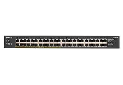 NETGEAR GS348PP Unmanaged Gigabit Ethernet (10/100/1000) Power over Ethernet (PoE) Black NETGEAR GS348PP Unmanaged Gigabit Ethernet (10/100/1000) Power over Ethernet (PoE) Black