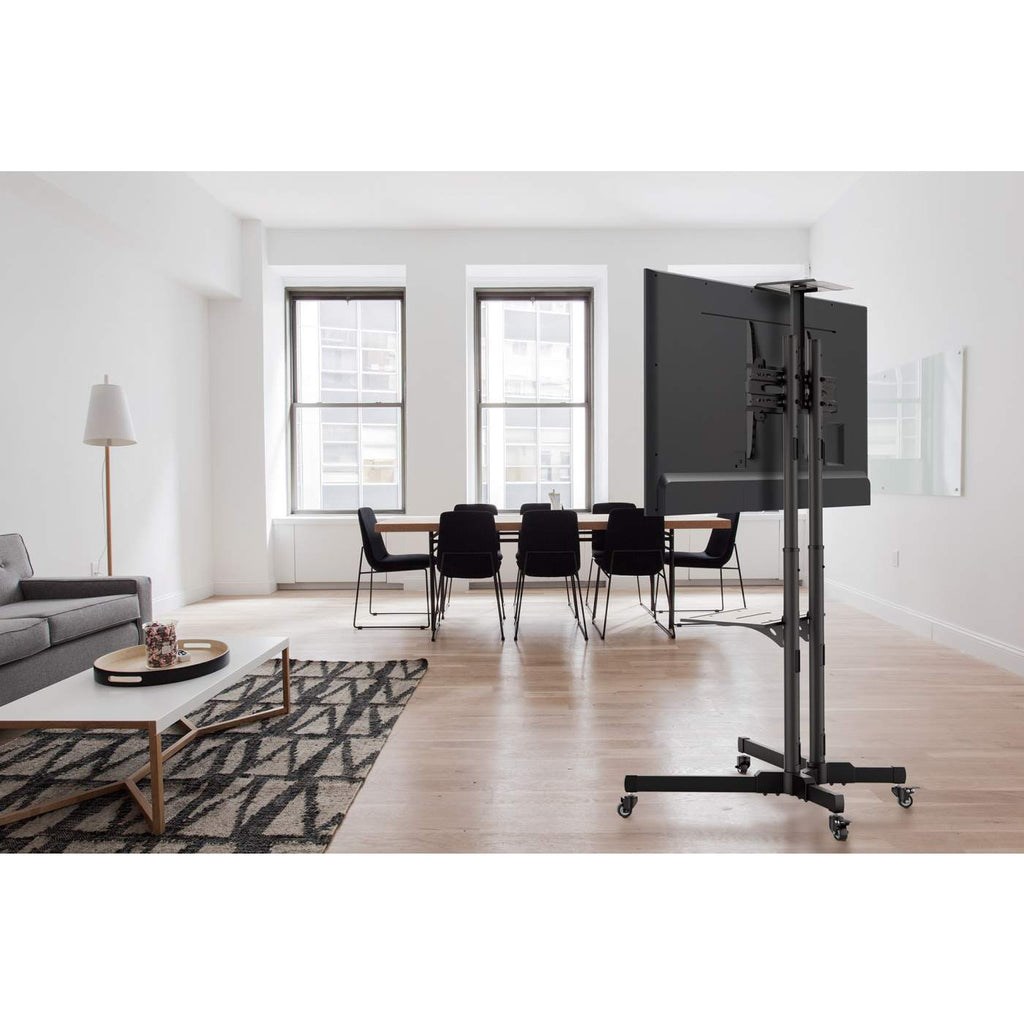 Manhattan TV & Monitor Mount, Trolley Stand, 1 screen, Screen Sizes: 37-65", Black, VESA 200x200 to 600x400mm, Max 40kg, LFD, Lifetime Warranty Manhattan TV & Monitor Mount, Trolley Stand, 1 screen, Screen Sizes: 37-65", Black, VESA 200x200 to 600x400mm, Max 40kg, LFD, Lifetime Warranty