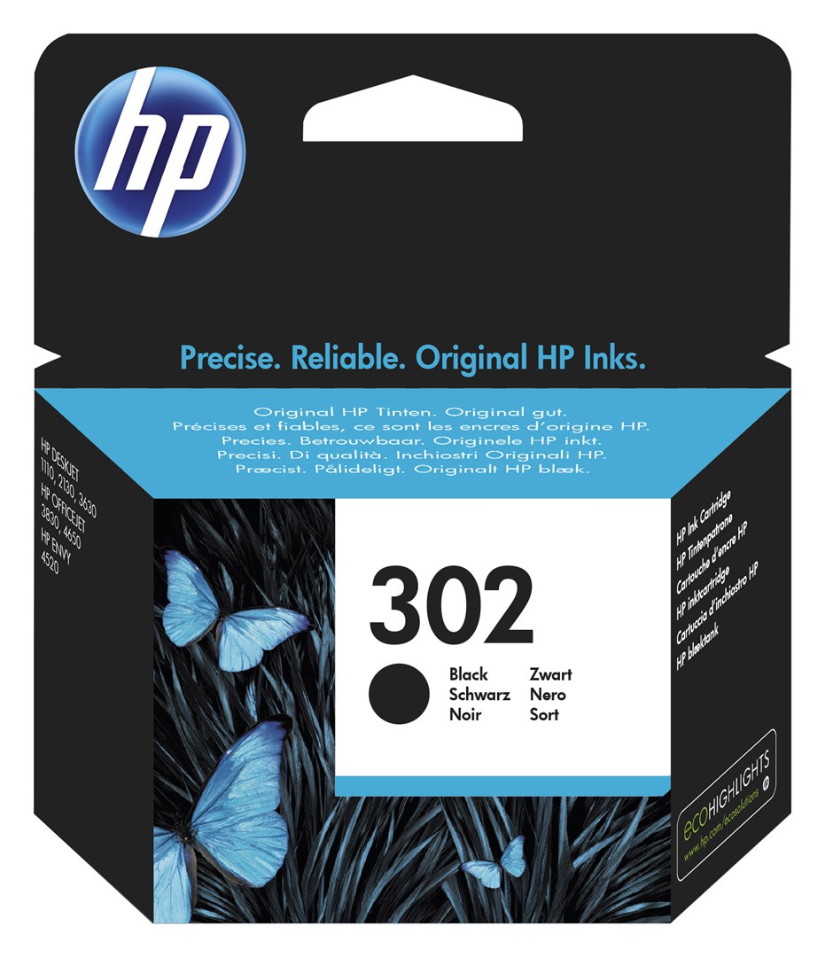 HP 302 Black Original Ink Cartridge HP 302 Black Original Ink Cartridge