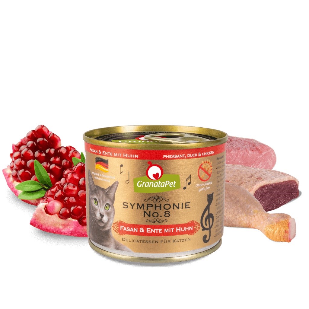 GRANATAPET Symphonie No.8 Pheasant and duck with chicken - wet cat food - 200g GRANATAPET Symphonie No.8 Pheasant and duck with chicken - wet cat food - 200g