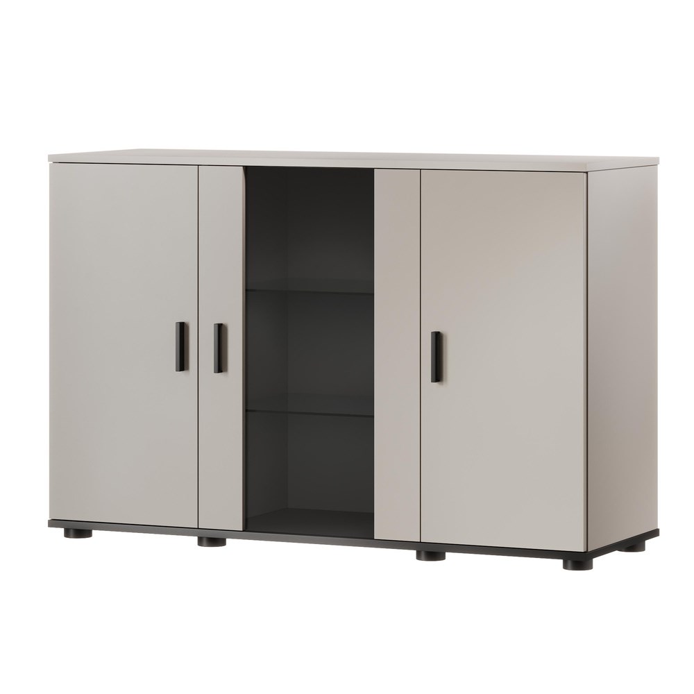 Cama SOHO chest of drawers 120x41x80 cashmere + black Cama SOHO chest of drawers 120x41x80 cashmere + black