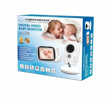 Esperanza EHM002 video baby monitor 50 m White Esperanza EHM002 video baby monitor 50 m White