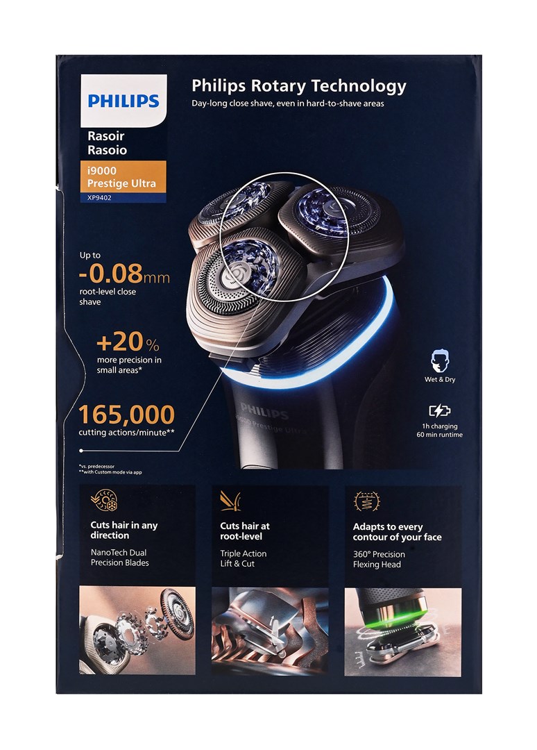 Philips i9000 Prestige Ultra XP9402/31 Wet and Dry Electric Shaver with SkinIQ Pro Philips i9000 Prestige Ultra XP9402/31 Wet and Dry Electric Shaver with SkinIQ Pro