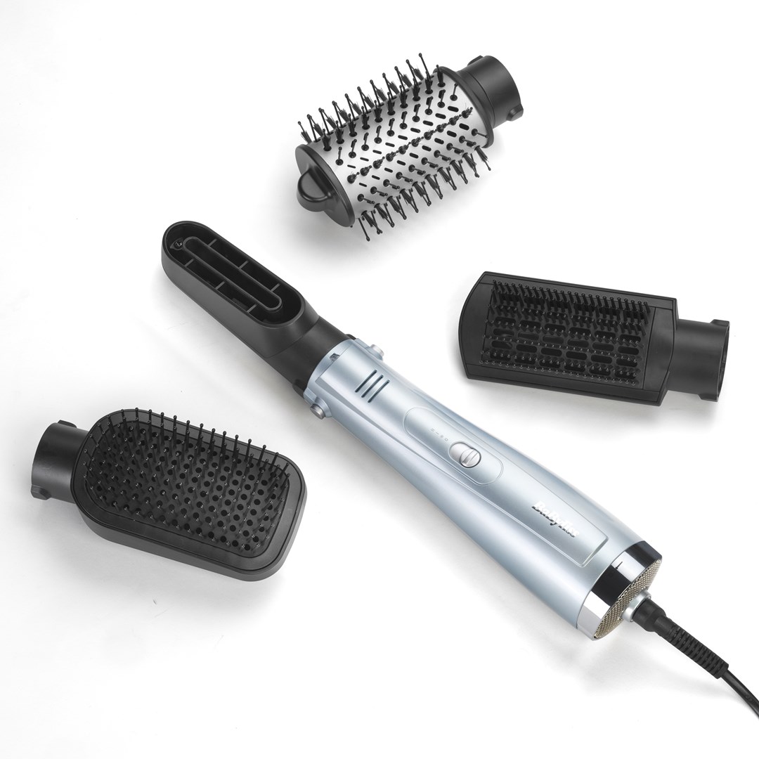 BaByliss Hydro-Fusion Hydro Fusion Smooth & Shape Hot air brush Warm Gray, Silver 1000 W 98.4" (2.5 m) BaByliss Hydro-Fusion Hydro Fusion Smooth & Shape Hot air brush Warm Gray, Silver 1000 W 98.4" (2.5 m)