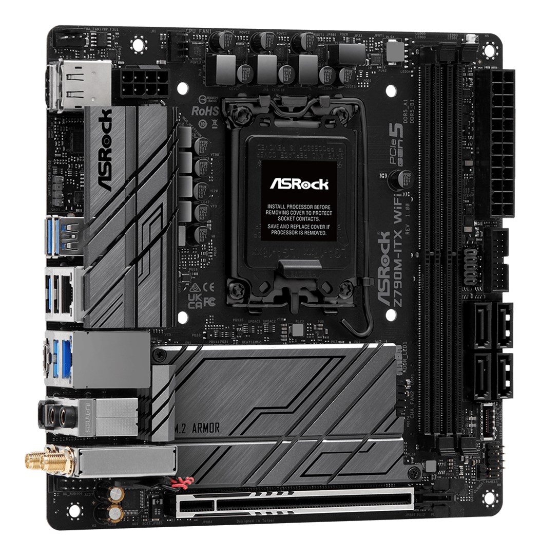 Asrock Z790M-ITX WiFi Intel Z790 LGA 1700 mini ITX Asrock Z790M-ITX WiFi Intel Z790 LGA 1700 mini ITX
