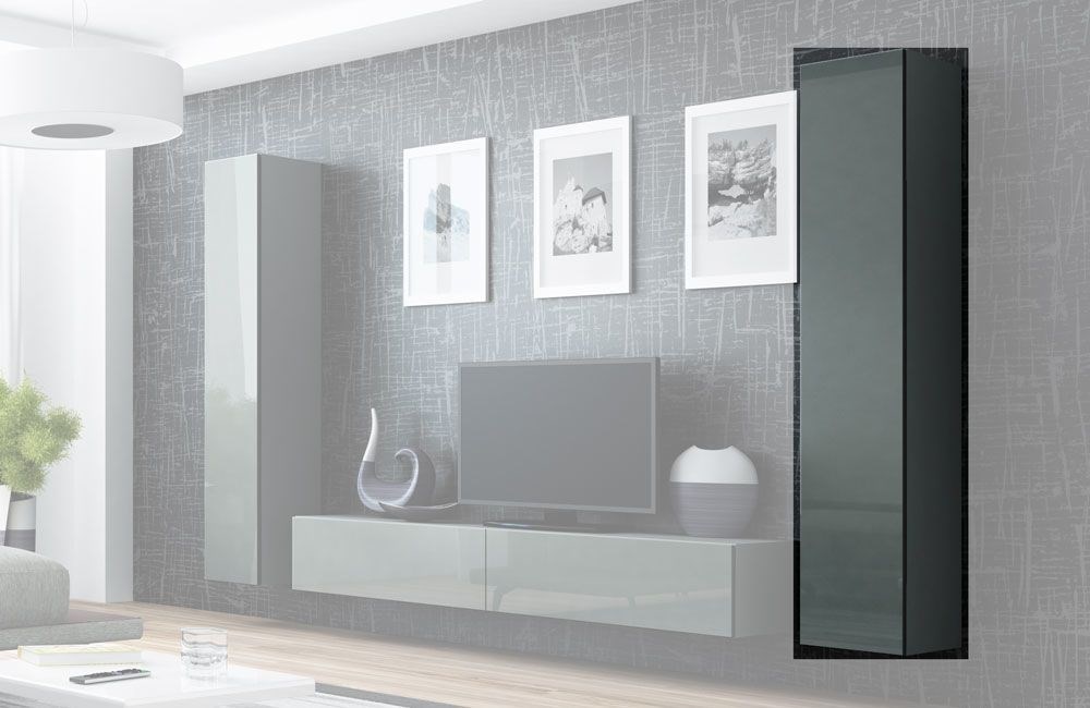 Cama Full cabinet VIGO '180' 180/40/30 grey/grey gloss Cama Full cabinet VIGO '180' 180/40/30 grey/grey gloss