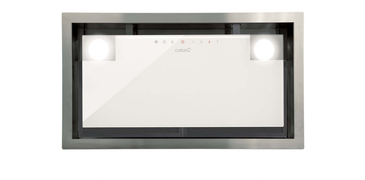 CATA Hood GC DUAL A 45 XGWH Canopy, Energy efficiency class A, Width 45 cm, 820 m3/h, Touch control, LED, White glass CATA Hood GC DUAL A 45 XGWH Canopy, Energy efficiency class A, Width 45 cm, 820 m3/h, Touch control, LED, White glass
