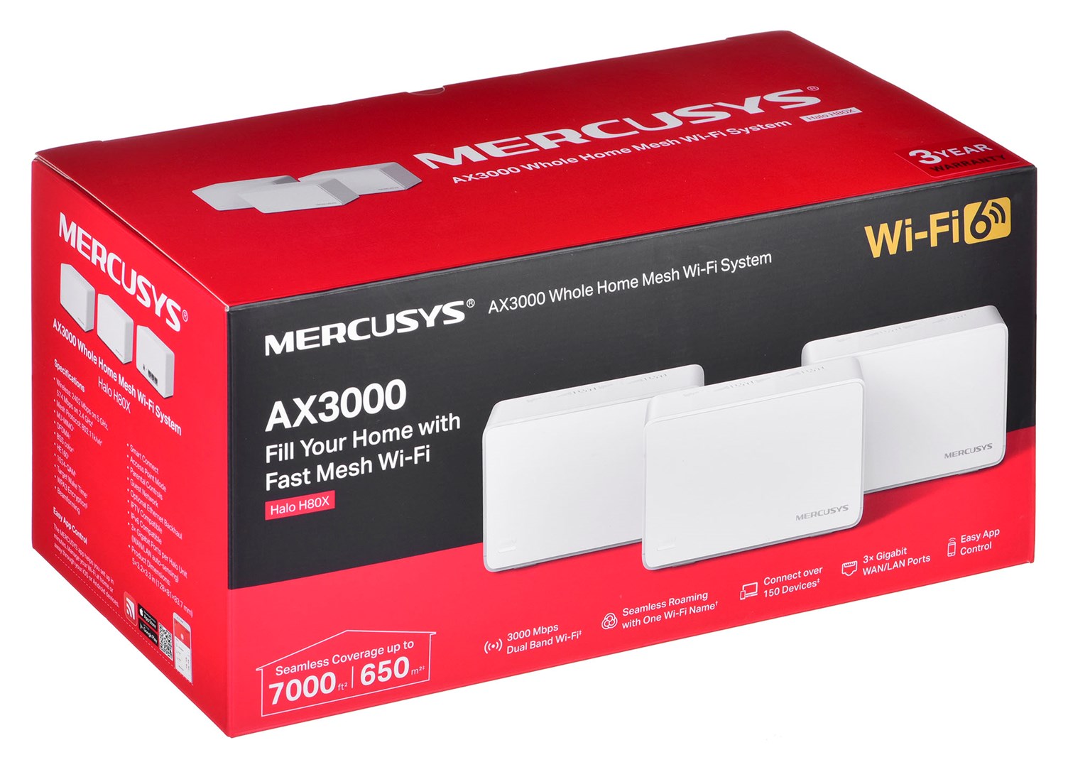 Mesh system Mercusys Halo H80X(3-pack) Mesh system Mercusys Halo H80X(3-pack)