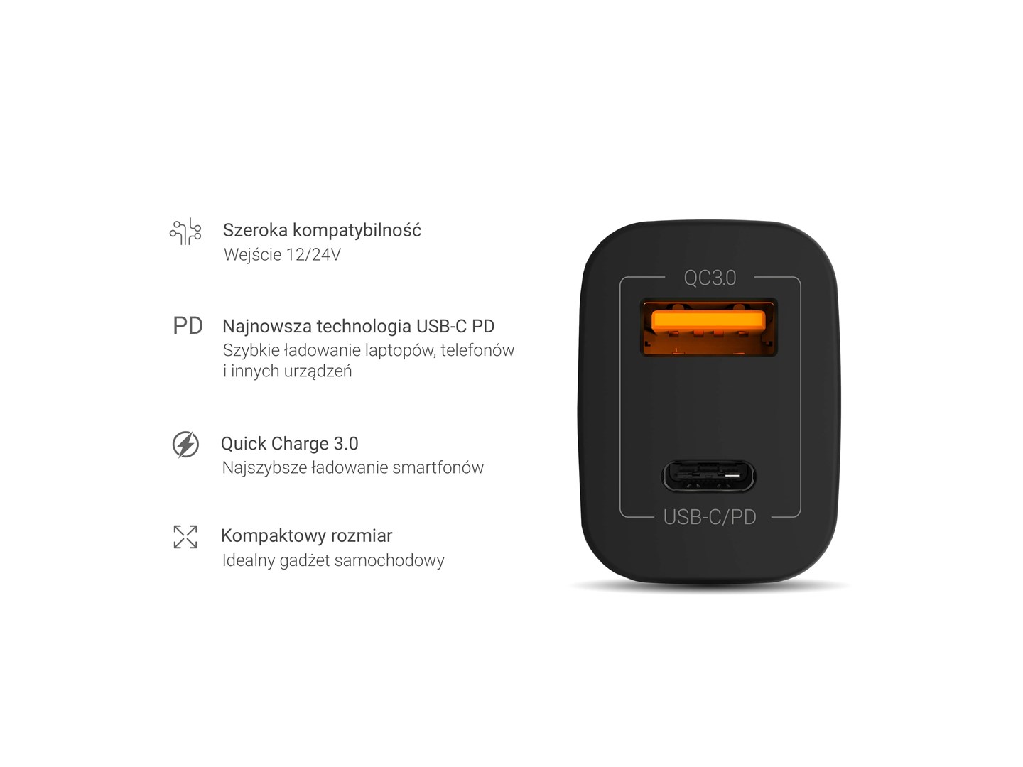 Green Cell CAD33 mobile device charger Black Indoor Green Cell CAD33 mobile device charger Black Indoor