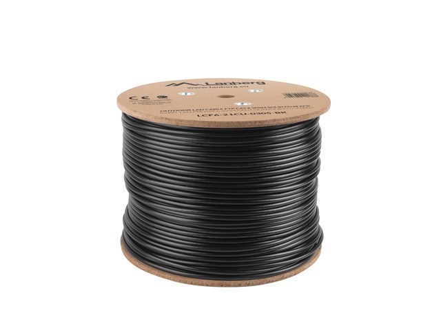 Lanberg LCF6-21CU-0305-BK networking cable Black 305 m Cat6 F/UTP (FTP) Lanberg LCF6-21CU-0305-BK networking cable Black 305 m Cat6 F/UTP (FTP)