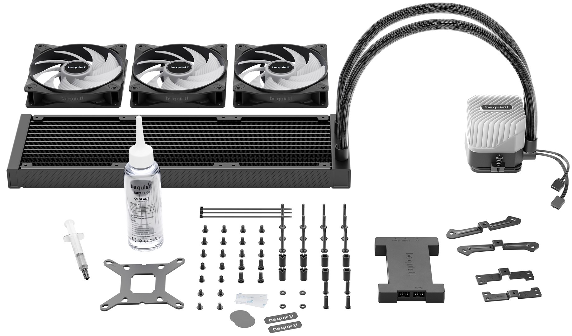 be quiet! LIGHT LOOP 360mm Black Processor All-in-one liquid cooler 12 cm 1 pc(s) be quiet! LIGHT LOOP 360mm Black Processor All-in-one liquid cooler 12 cm 1 pc(s)