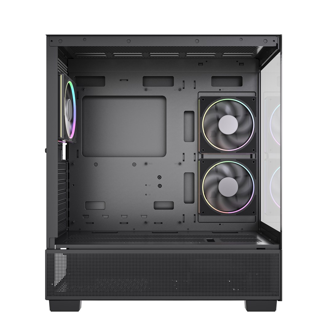 Gembird Gaming case Fornax X550 aquarium type, ATX, 2x USB 3.2 + 1x USB type-C, black Gembird Gaming case Fornax X550 aquarium type, ATX, 2x USB 3.2 + 1x USB type-C, black