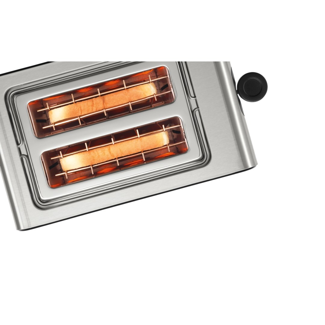 Bosch TAT7203 toaster 2 slice(s) 1050 W Black, Stainless steel Bosch TAT7203 toaster 2 slice(s) 1050 W Black, Stainless steel