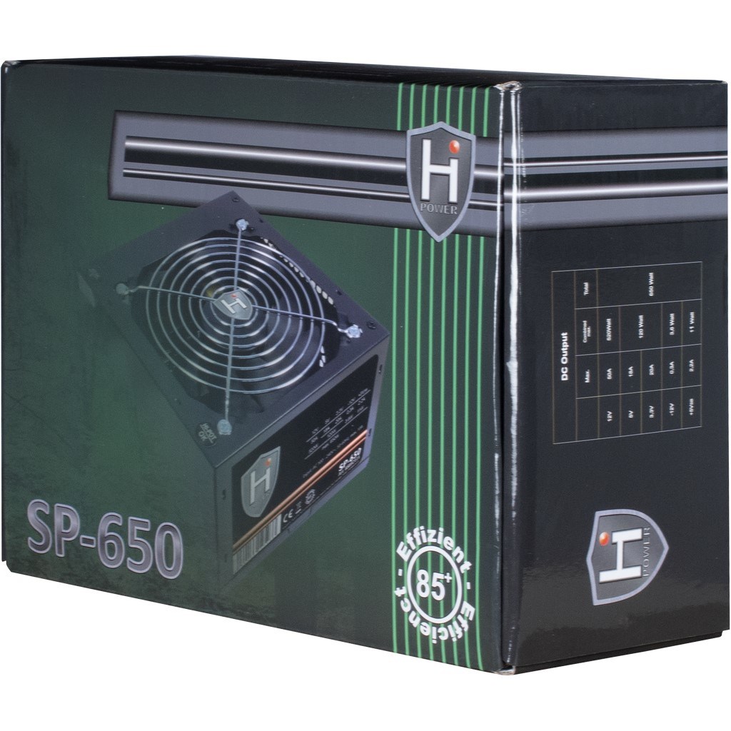 Inter-Tech HIPOWER SP-650 power supply unit 650 W 20+4 pin ATX ATX Black Inter-Tech HIPOWER SP-650 power supply unit 650 W 20+4 pin ATX ATX Black