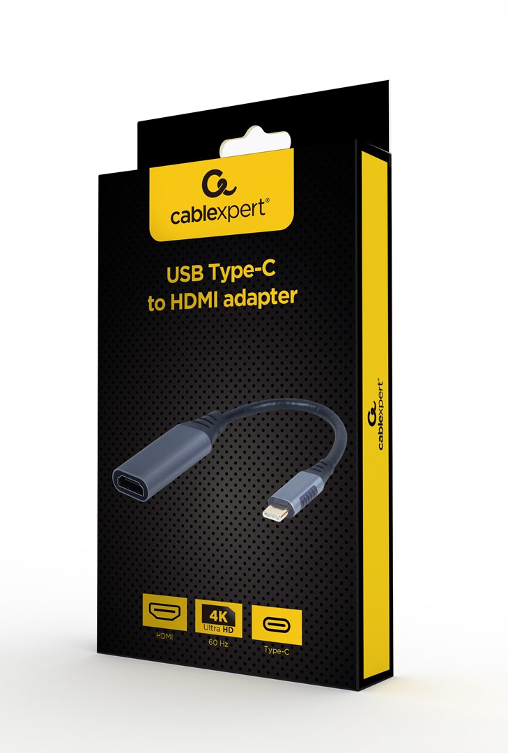 Cablexpert A-USB3C-HDMI-01 video cable adapter 0.15 m USB Type-C Grey Cablexpert A-USB3C-HDMI-01 video cable adapter 0.15 m USB Type-C Grey