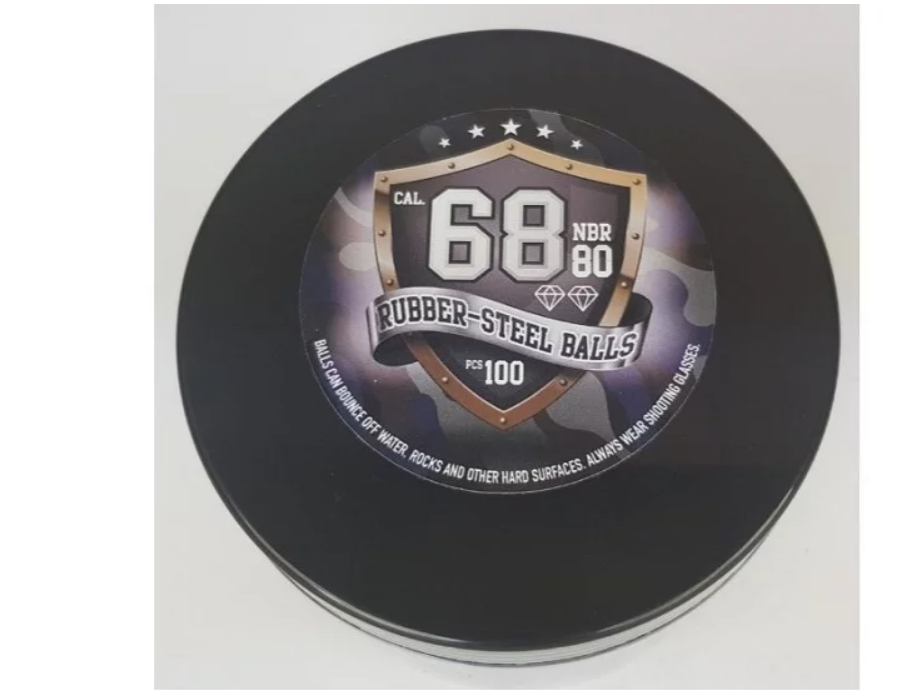 Rubber-to-metal balls Guard Power cal. 68-100 pcs. Rubber-to-metal balls Guard Power cal. 68-100 pcs.