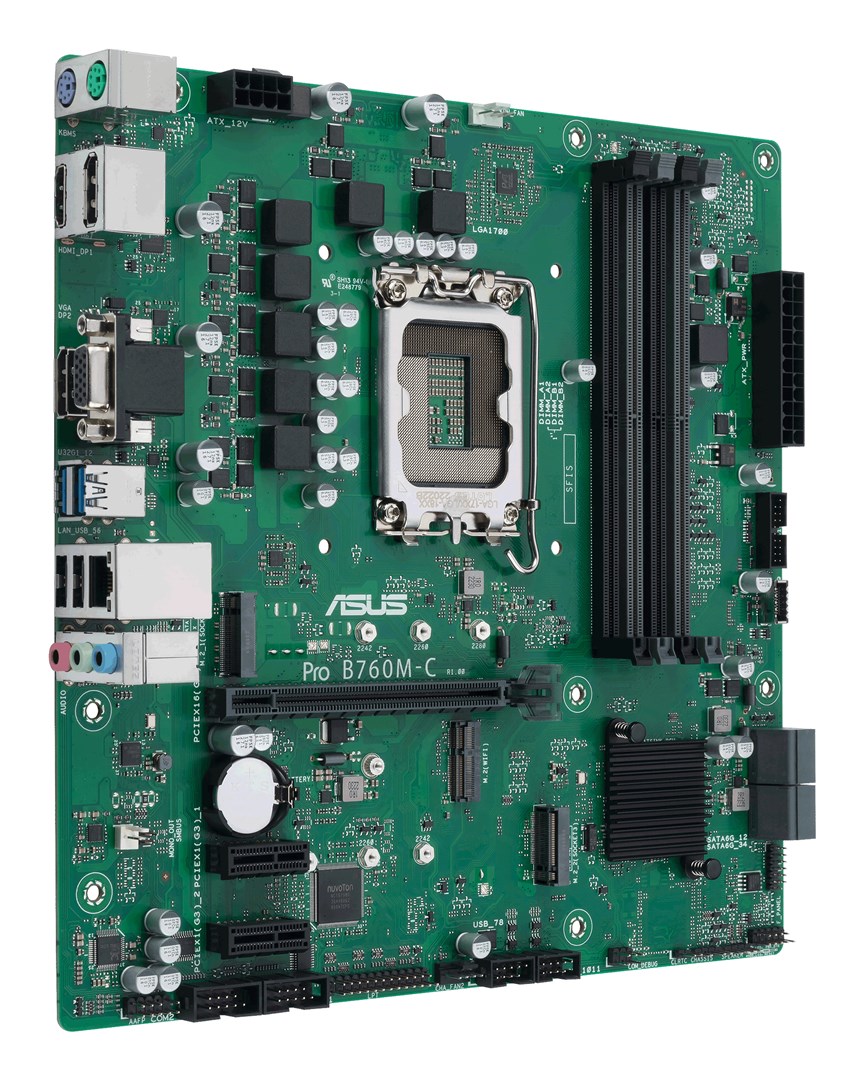 ASUS PRO B760M-C-CSM Intel B760 LGA 1700 micro ATX ASUS PRO B760M-C-CSM Intel B760 LGA 1700 micro ATX