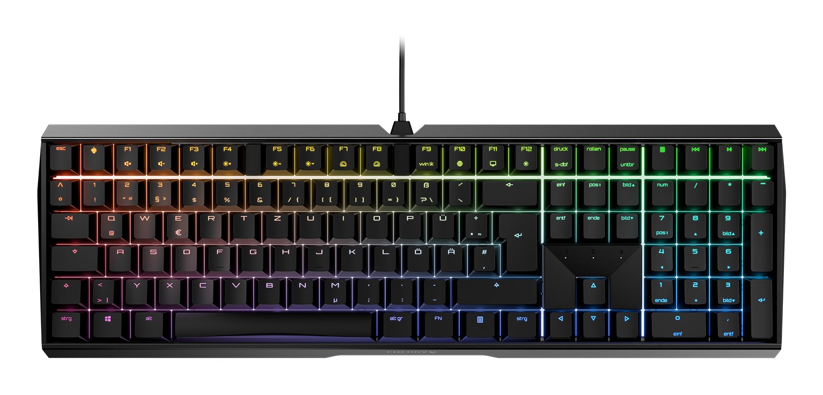 CHERRY MX 3.0S RGB keyboard Gaming USB QWERTZ German Black CHERRY MX 3.0S RGB keyboard Gaming USB QWERTZ German Black