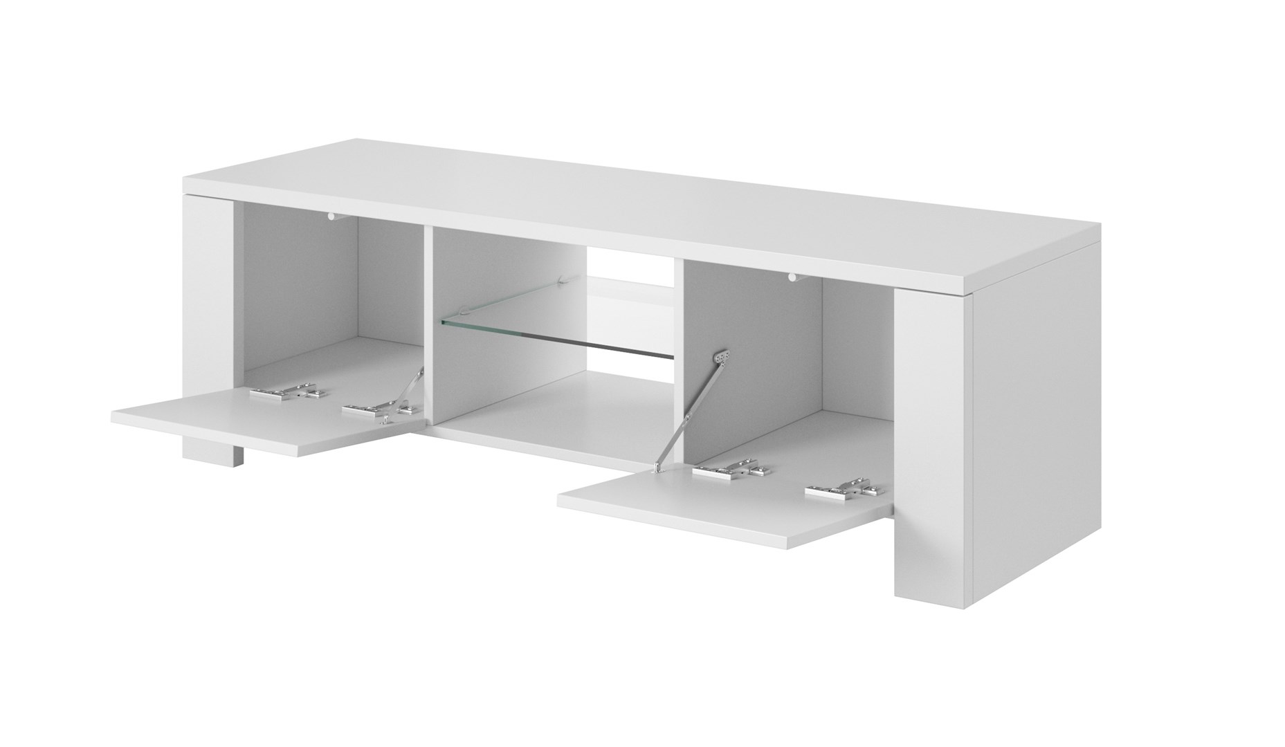 Cama TV stand WEST 42/130/42 white/white gloss Cama TV stand WEST 42/130/42 white/white gloss