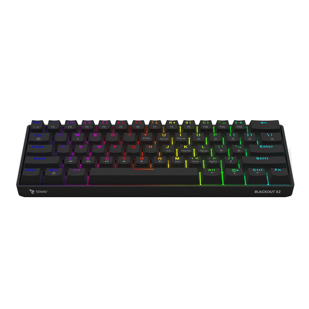 SAVIO BLACKOUT X2 Mechanical Keyboard OUTEMU Red, Hot Swap SAVIO BLACKOUT X2 Mechanical Keyboard OUTEMU Red, Hot Swap
