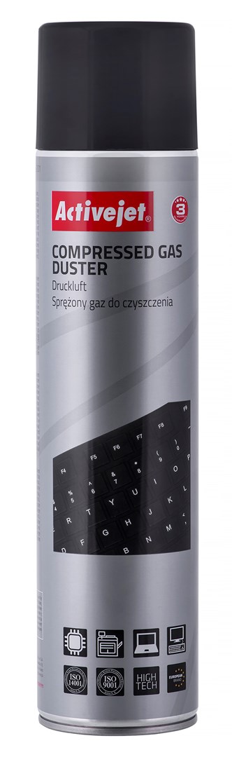 Activejet AOC-201 Compressed Air (600 ml) Air Cleaning Spray, Easy to Clean Hard to Reach Places Activejet AOC-201 Compressed Air (600 ml) Air Cleaning Spray, Easy to Clean Hard to Reach Places