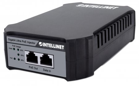 Intellinet Gigabit PoE++ Injector, One 95 W Port, IEEE 802.3bt (4PPoE) Compliant, Plastic Housing, Wall-mount Option Intellinet Gigabit PoE++ Injector, One 95 W Port, IEEE 802.3bt (4PPoE) Compliant, Plastic Housing, Wall-mount Option