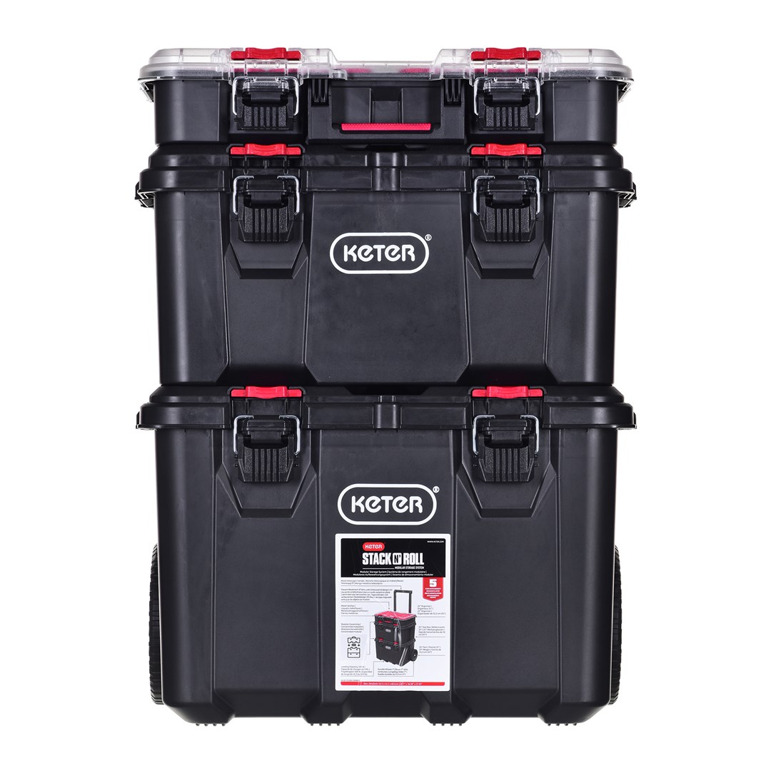 Set of 3 Stack "N "Roll boxes KETER Set of 3 Stack "N "Roll boxes KETER