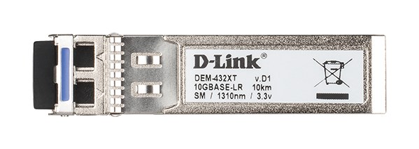 D-Link 10GBase-LR SFP+ Transceiver, 10km D-Link 10GBase-LR SFP+ Transceiver, 10km
