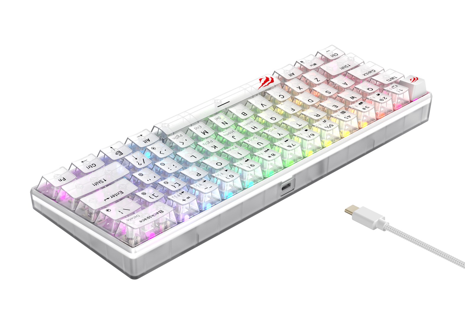 Havit KB903L - gaming keyboard (transparent white) Havit KB903L - gaming keyboard (transparent white)